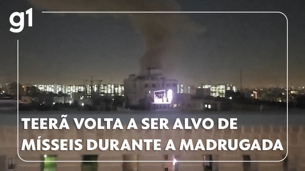 Teerã volta a ser alvo de mísseis na madrugada desta terça (3)