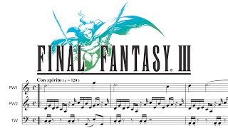 Final Fantasy III OSV (FC) w/ scrolling score