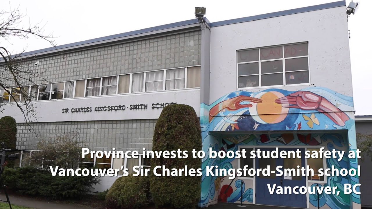 Province invests to boost student safety at Vancouver’s Sir Charles