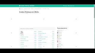 Details How to find postal codes in France and around the world online. Guide