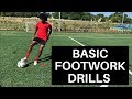 Soccer training  beginner footskills