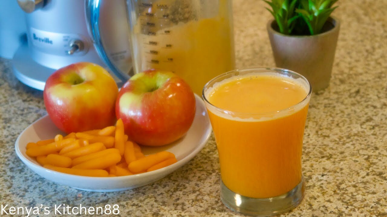 Carrot Apple Juice Recipe Kenya’s Kitchen88 YouTube