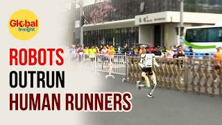 Chinese Humanoid Robots Outrun Humans in Beijing Half-Marathon Stumbles to Sprints। Global Insights