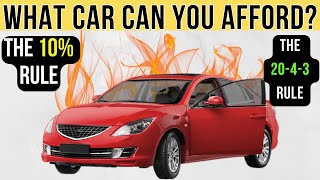 Car Finances| How Much YOU AFFORD with your INCOME NOW!