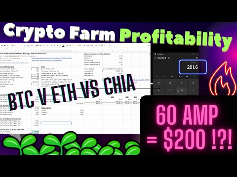 Crypto Farm Profits on 60 AMPS!? Chia vs Ethereum vs Bitcoin - ONE can earn $200/day