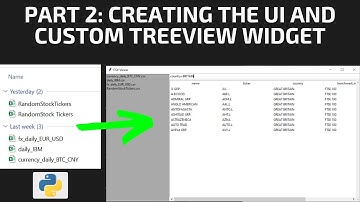 Python GUI (Tkinter) Tutorial: CSV/DataFrame Viewer - Part 2 - UI and Custom Treeview Widget