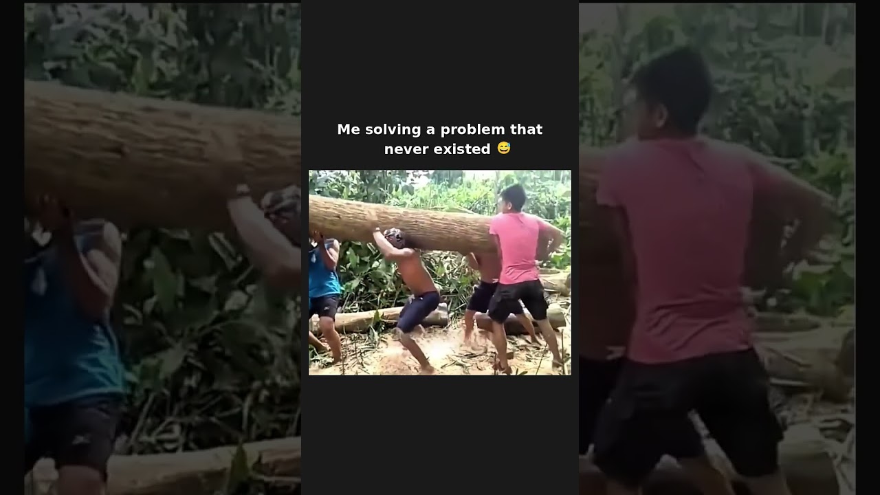 The mystery was heavier than the log 😂 subscribe for more #shorts