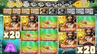20X BIG BASS AMAZON XTREME - BRAND NEW GAME - EPIC WIN - BONUS BUY ONLINE CASINO ONLINE SLOT screenshot 2