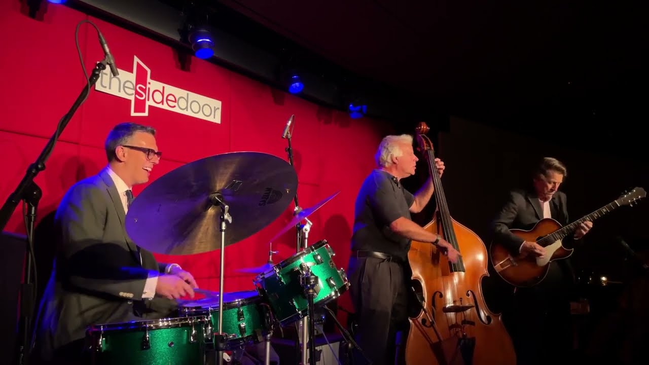 Gray Sargent Trio Side Door Jazz Old Lyme CT. Gray Sargent (g), Marshall Wood (b) & Paul Francis (d)