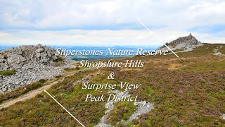 Surprise View - Peak District &amp; Stiperstones - Shropshire Hills from the Air | 4K Drone