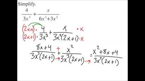 6.3 Adding and Subtracting Rational Expressions