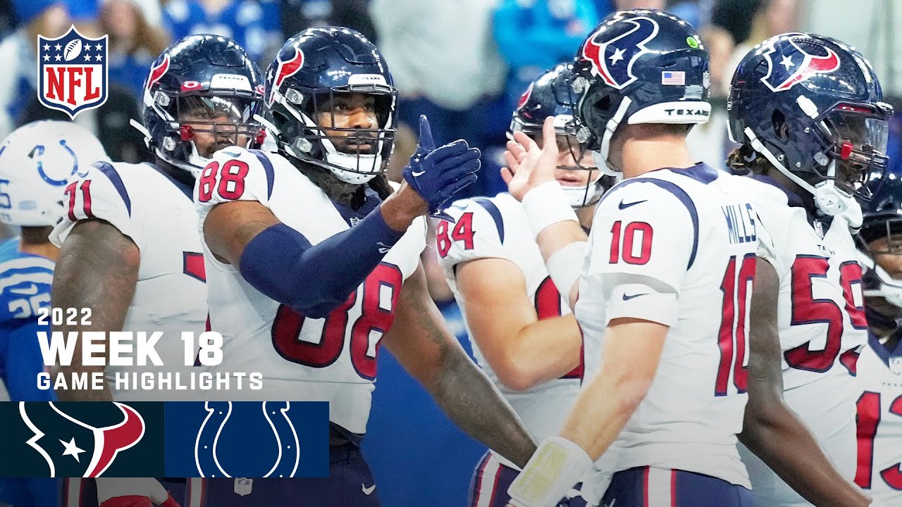 Houston Texans vs. Indianapolis Colts  2022 Week 18 Game Highlights 