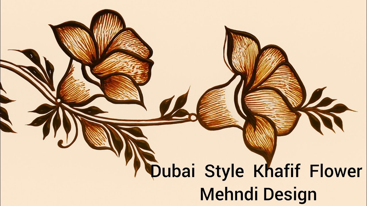 Latest Arabic mehndi design|Dubai style Khafif Mehndi design|Easy Floral Mehndi design|Henna design