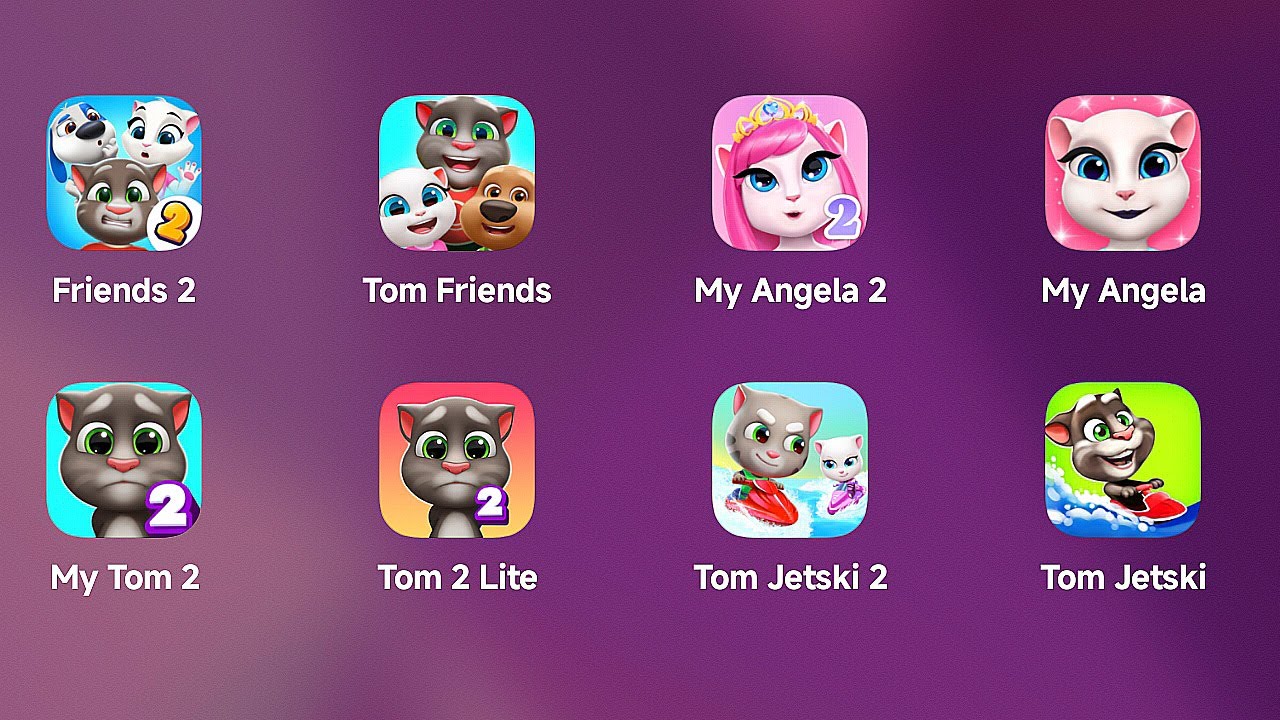 Говорящий Том 2 против 1: Мой Говорящий Том и друзья 2 против 1, Моя Говорящая Анджела 2 против 1...