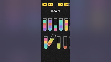 Water Sort Puzzle Level 78 Walkthrough Solution