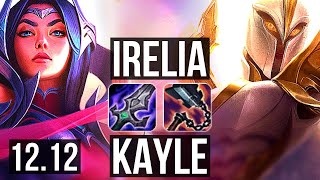 IRELIA vs KAYLE (TOP) | 7/0/4, 700+ games, Godlike, 900K mastery | KR Challenger | 12.12