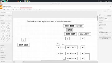 PART 14: PROGRAM TO CHECK WHETHER A NUMBER IS PALINDROME OR NOT USING 8085 JUBIN SIMULATOR