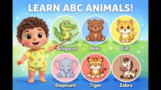 ABC Animals Song | The Animal Alphabet | Learn Animal Names for Kids | Smart Tito.