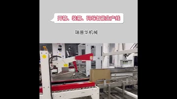 Automatic Cartoning palletizing robot , carton opening machine, carton sealing machine #palletizing