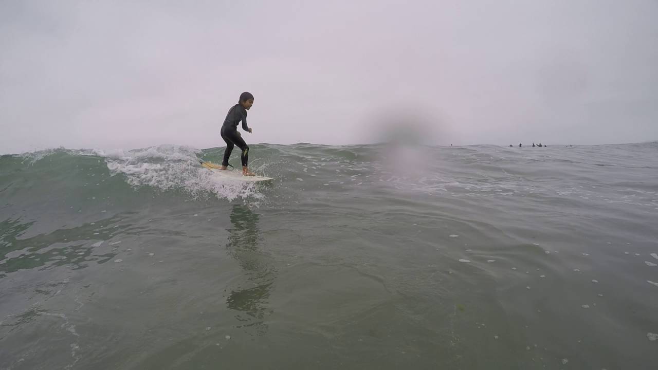 Kai surfing La Jolla Shores YouTube