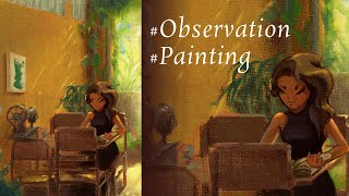 My complete process to making a observational painting (2024)