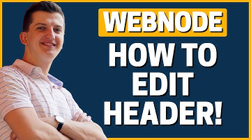 How To Edit Header In Webnode