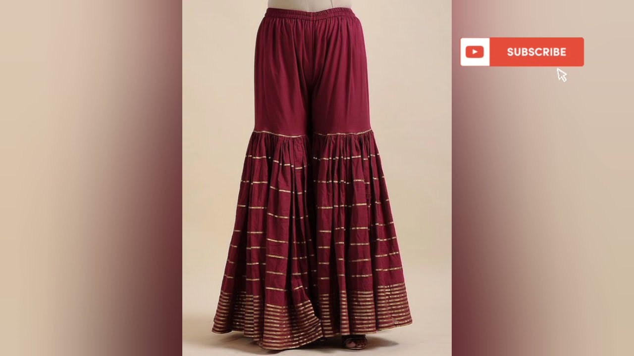 stitching plazo design