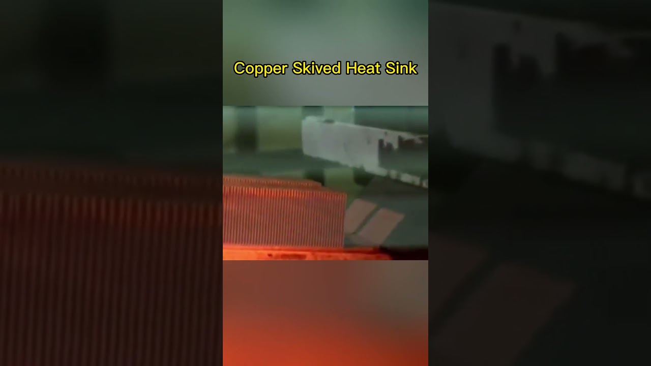 Copper skived fin heat sink 