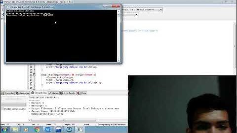 Tugas 5 input dan output total belanja dan diskon menggunakan program dev C++