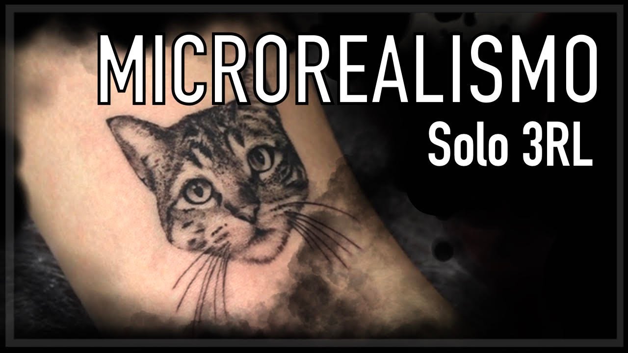 MICROREALISMO TATTOO | Gato con solo 3RL