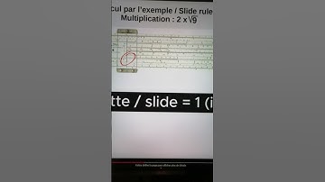 Règle à calcul / Slide rule - Multiplication par une racine