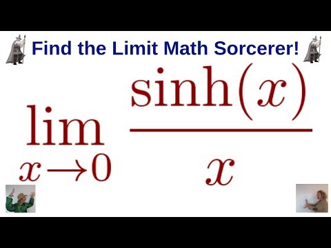 Limit of sinh(x)/x as x Approaches Zero