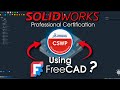 Can FreeCAD pass the SOLIDWORKS Pro Certification CSWP ?  (Full Tutorial & Parametric Method) thumbnail