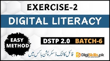 Digital Literacy Exercise 2 batch 6 | Hands on exercise 2 solution