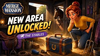 NEW AREA UNLOCKED! 🐴 The Stables | Merge Mansion Story 1.1 screenshot 2