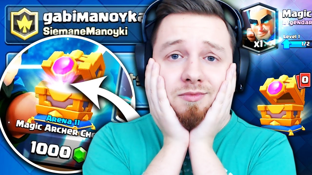 🏹 OTWIERAMY MAGIC ARCHER CHESTY U GABI! | Clash Royale polska hd