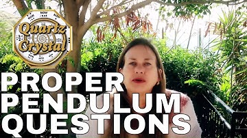 HOW TO ASK Pendulum QUESTIONS ... THE MATRIX, QUARTZ CRYSTAL
