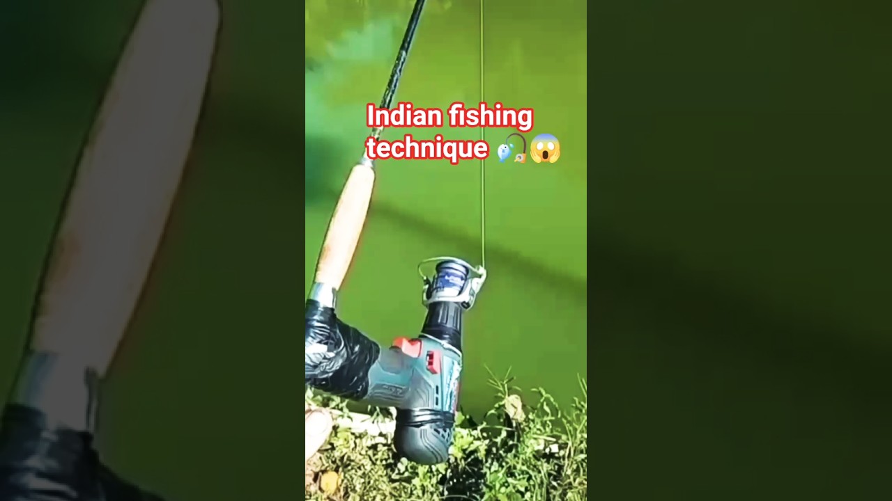 Indian fishing technique 😱🦈 