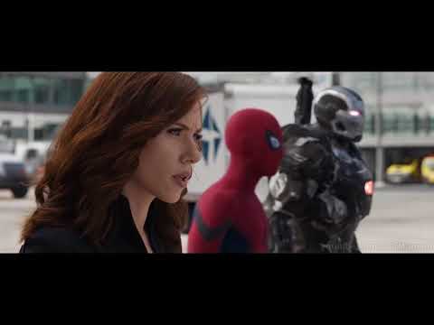 Битва в аэропорту Часть 2 Человек паук против Капитана Первый мститель Противостояние 2016