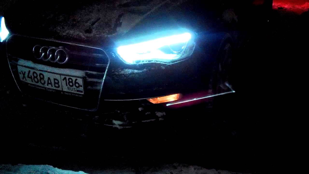 Как включить фары на ауди а3