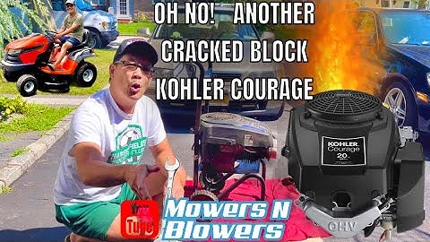 HOW TO FIX A KOHLER COURAGE 20HP SINGLE CYLINDER ENGINE W/ BLOCK CRACK USING JBWELD VIA LOOSE BOLTS!