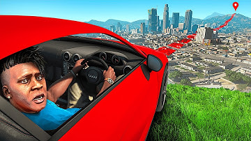 I Crossed The GTA 5 Map In A Perfectly Straight Line