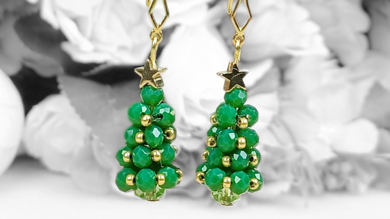 ✨¡Crea Aretes Navideños Únicos! Mini Árboles de Navidad Hechos a Mano 🎄 | Tutorial Fácil