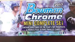 2017 Bowman Chrome Mini Complete Set and Refractor Break with a huge hit