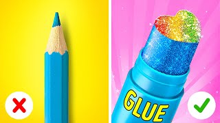 FANTASTIC SCHOOL HACKS FOR CREATIVE STUDENTS || Bright Ideas and Art Tricks by 123 GO! Series