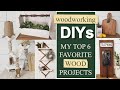 Woodworking DIYs • My Top 6 Favorite Wood Projects • Spindle Box • Breadboard • Simple Bench & more