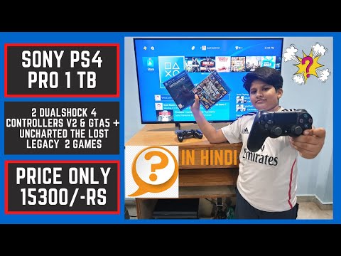 Sony Ps4 Pro SETUP u0026 REVIEW 4K HDR Price 15300Rs India in Hindi? ?