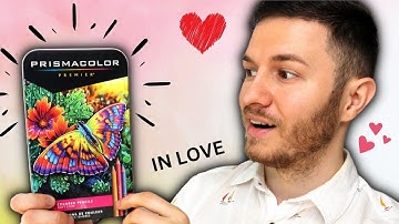 Trying Prismacolor Colored Pencils for the First Time | COLORED PENCILS REVIEW!