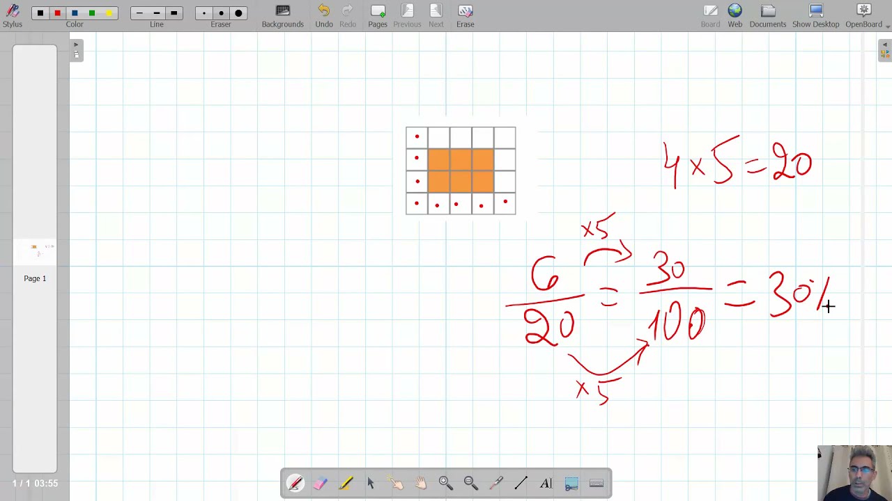 Percents and Percent, decimal, fraction conversions - Solving Quiz 4 - 6th Grade Math
