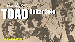 Toad Blues Guitar Solo Eric Clapton Lesson Fresh Cream